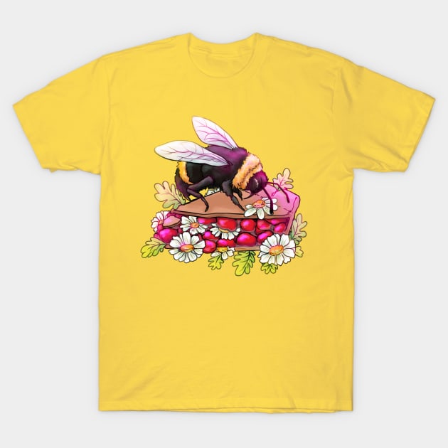 Cherry Daisy Pay T-Shirt by INOGArt